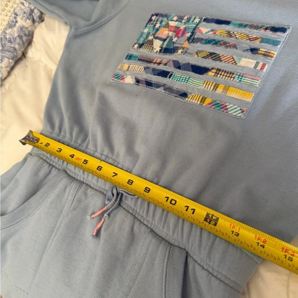 Polo by Ralph Lauren Light Blue Sweatshirt dress with Patchwork Flag